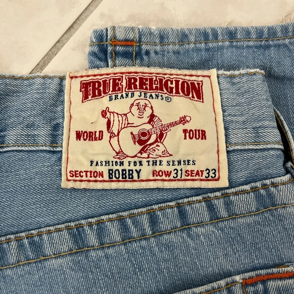 True Religion Light Blue Denim Jeans - Picture 3 of 5